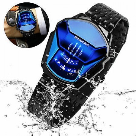 Luxury Military Fashion Sport Watch Men’s Wrist Watch (Black)